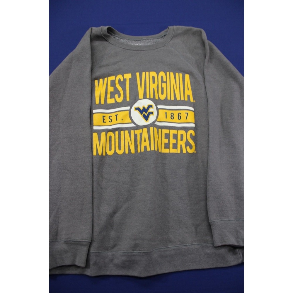 The Victory West Virginia University Sweatshirt Cotton Polyester Gray Large‎